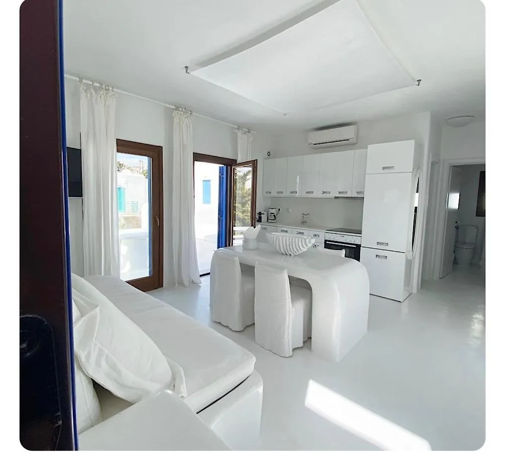 Mykonos Town White Luxury Suite With Shared Pool Downtown