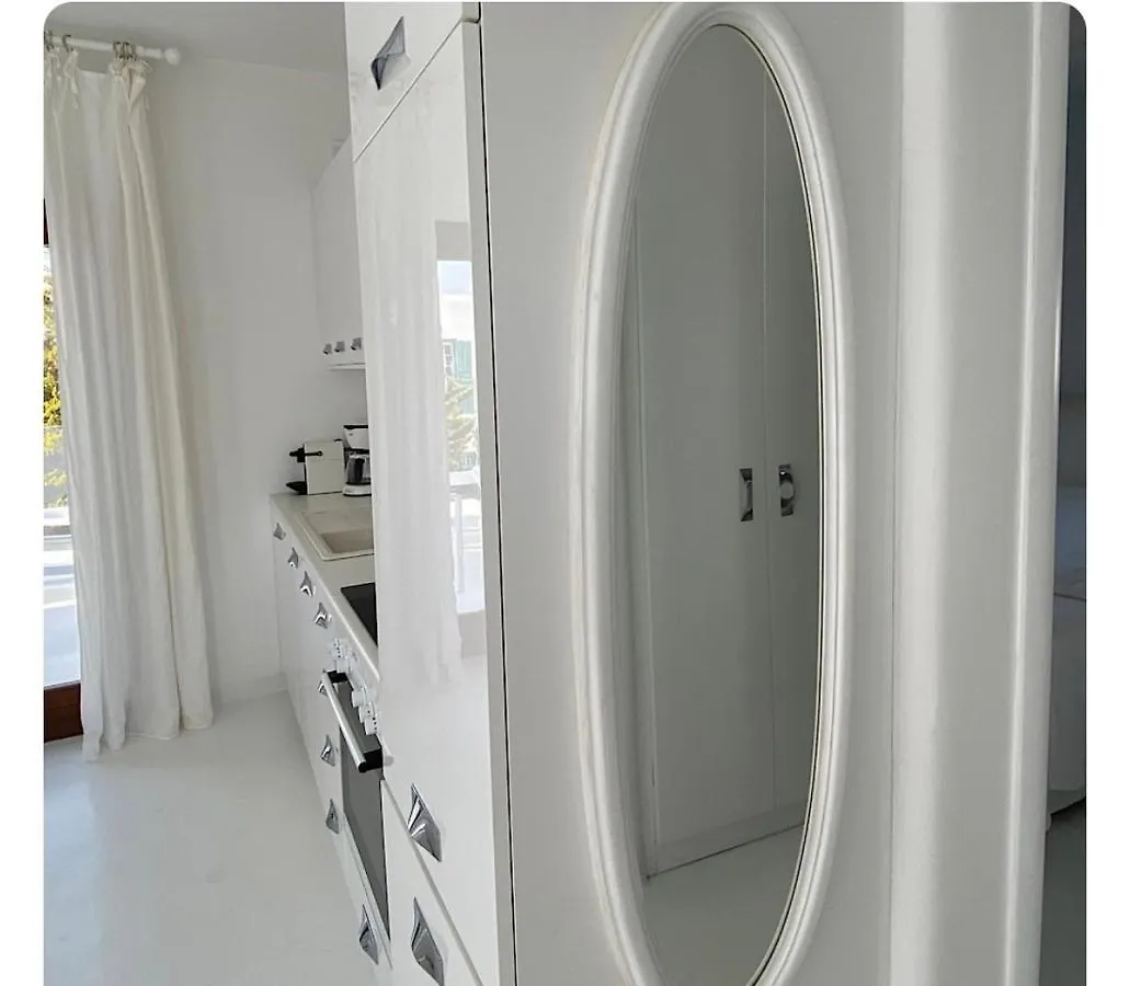 Mykonos Town White Luxury Suite With Shared Pool Downtown דירה